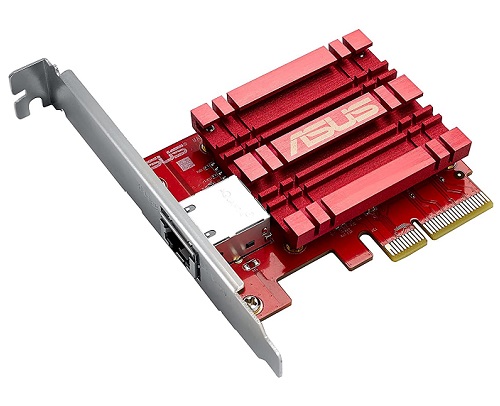 Asus XG-C100C-V2, 10G PCIe Adapter, 1xRJ45 Port, Inbuilt QoS, 3 Year Warranty