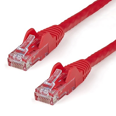 Hypertek HCAT6RD5SL, RJ45 Cat6 Red Patch Lead, 5M, 1 Year Warranty