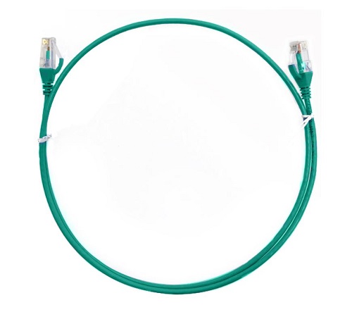 8Ware CAT6THINGR-025M, CAT6 Ultra Thin Slim Cable, 0.25m, Green, 3 Year Warranty
