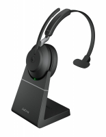 JABRA WIRELESS EVOLVE2 65 MS MONO BLUETOOTH HEADSET W/CHARGING STAND + LINK 390A BT,USB-A