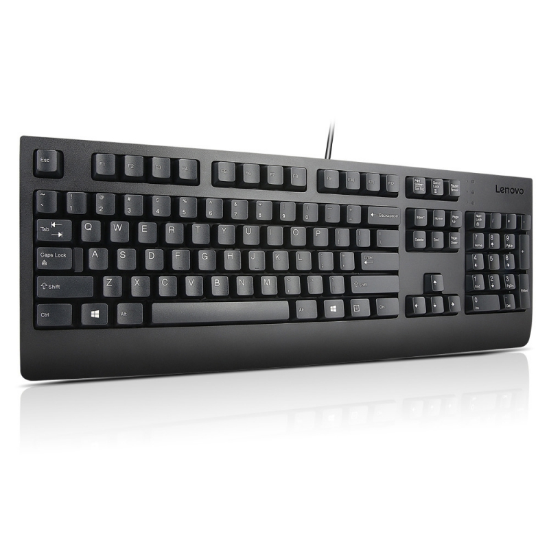 Lenovo 4X30M86879, Preferred Pro II USB Keyboard, Wired, Black