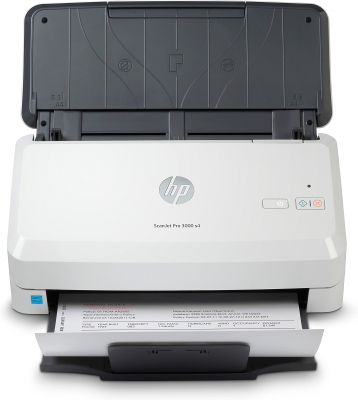 HP SCANJET PRO 3000 S4 SHEETFEED SCANNER, 40PPM, MAX 1200DPI, DUPLEX, 1YR