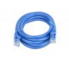 8ware Cat 6a UTP Ethernet Cable, Snagless, 2m, Blue