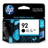 HP C9362WA, No 92 Black Inkjet Print Cartridge, Approximately 210 pages
