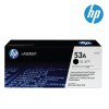 HP Q7553A, 53A Black Original LaserJet Toner Cartridge