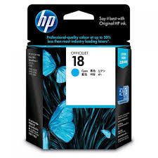 HP C4937A, No.18 Cyan Ink Cartridge