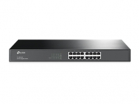 TP-Link TL-SG1016, 16-Port Gigabit Switch, 1U 19" Rack-Mountable Steel Case