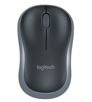 Logitech M185 Wireless Mouse, USB, Grey