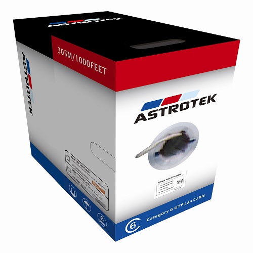 Astrotek ATP-GRF6-305M, 305m CAT6 FTP Cable, 0.55mm Copper Solid Wire Ethernet LAN Network 23AWG, 1 Year Warranty