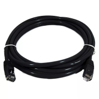 8Ware PL6A-0.5BLK, Cat6a UTP Ethernet Cable, 0.5m, Snagless Black