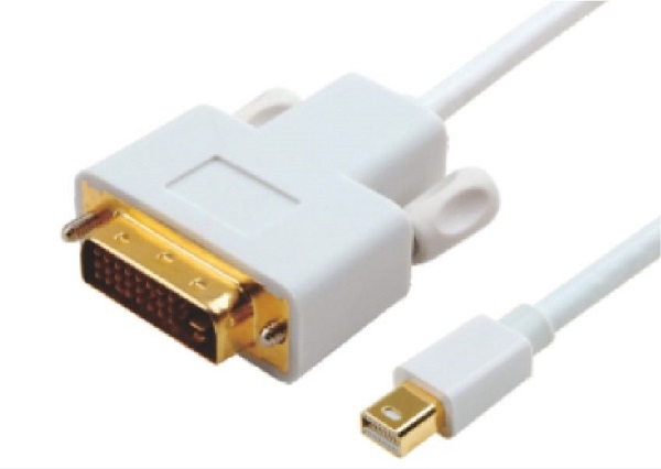 Astrotek AT-MINIDPDVI-2, Mini DisplayPort  to DVI Cable,  20 pins Male to 24+1 pins Male, 2m, 1 year warranty