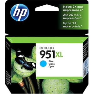 HP CN046AA, 951Xl Cyan Officejet Ink Cartridge