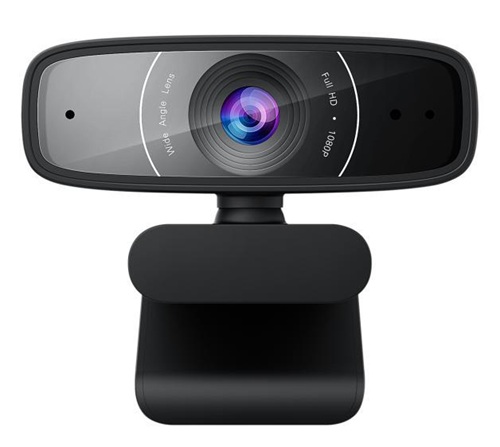 Asus C3 WEBCAM, C3 Video Conferencing Camera, 2MP, 30 fps, USB-A, 1920 x 1080 Video, Fixed Focus, Widescreen, Microphone, For Notebook, Monitor, 1 Year Warranty