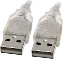 8Ware UC-2003AA, USB 2.0 Cable, Type-A Male to Type-A Female, Length: 3m, Transparent Colour