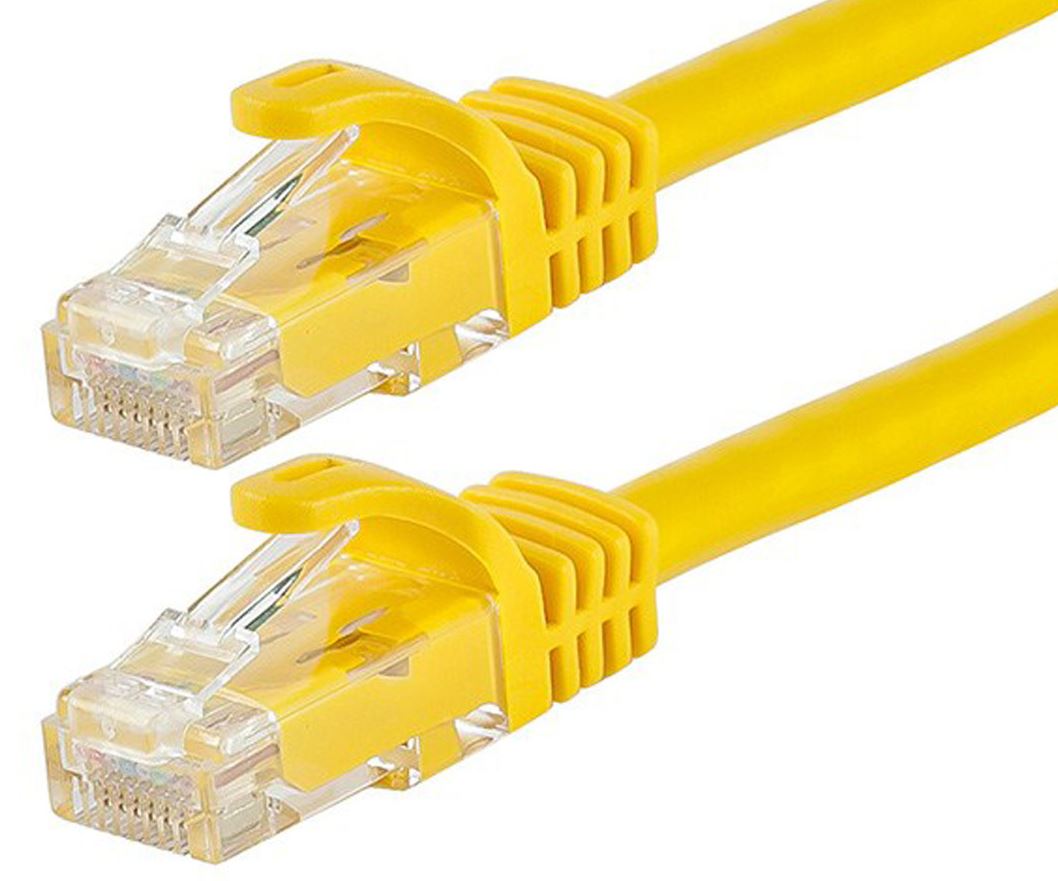 Astrotek AT-RJ45YELU6-1M, CAT6 Cable 1m - Yellow Color Premium RJ45 Ethernet Network LAN UTP Patch Cord 26AWG-CCA PVC Jacket, 1 Year