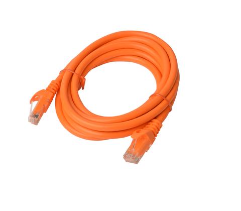 8Ware Cat 6a UTP Ethernet Cable, Snagless - 0.5m, Orange, 1 Year Warranty
