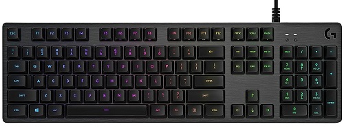 Logitech 920-008949, G512 Carbon RGB Mechanical Gaming Keyboard, GX Blue (CLICKY), 2 Years