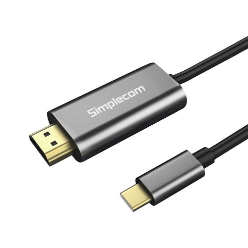 Simplecom DA321, 1.8M (6ft), USB Type-C  to HDMI Cable, 1 Year Warranty