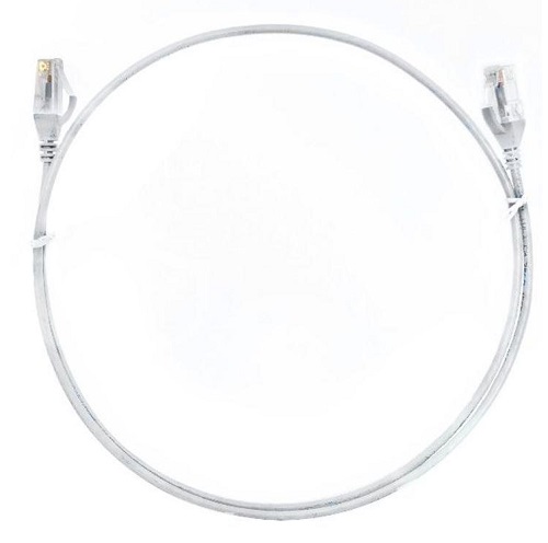 8Ware CAT6THINWH-025M, CAT6 Ultra Thin Slim Cable, Length: 0.25m, White, 3 Year Warranty