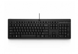 HP 125 Wired Keyboard, Black