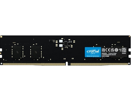 Crucial DIMM, DDR5 16GB(1x16GB), 4800MHz, CL40, 1.1V, Black