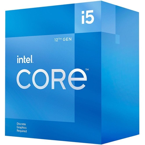 *Limits Apply, contact your AM* Intel BX8071512400F, Core i5 12400F, LGA 1700 Socket, 6 Cores, 12 Thread, Base: 2.5GHz, Turbo: 4.4GHz, Cache: 18MB, TDP: 65W, 3 Year Warranty. NOTE: This CPU does not have an Integrated GPU, so a dedicated Video Card is req