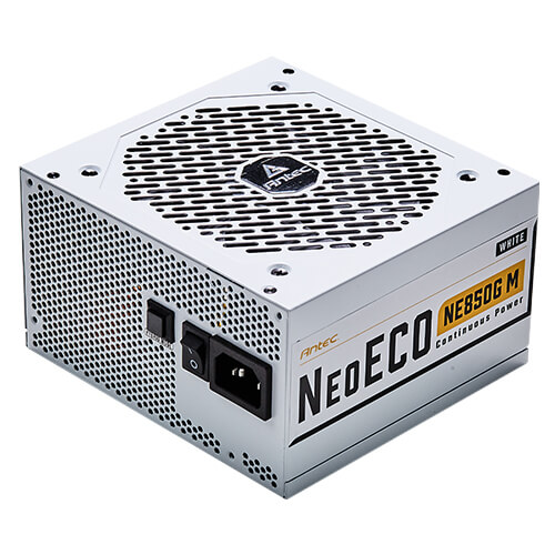 Antec NE850G M WHITE AU, 850W, 80 Plus Gold, Fully Modular, Fan: 120mm, ATX, 7 Year Warranty