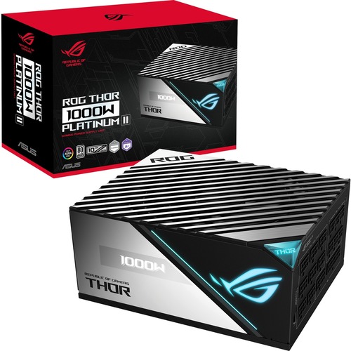 Asus ROG-THOR-1000P2-GAMING, 1000W, 80 Plus Platinum, Fully Modular, Fan: 135mm, ATX, Aura Sync, 10 Year Warranty