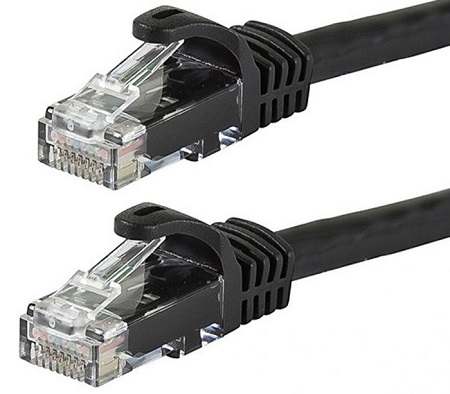 Astrotek AT-RJ45BLKU6-025M, CAT6 Cable 0.25m/25cm - Black Color Premium RJ45 Ethernet Network LAN UTP Patch Cord 26AWG, 1 Year