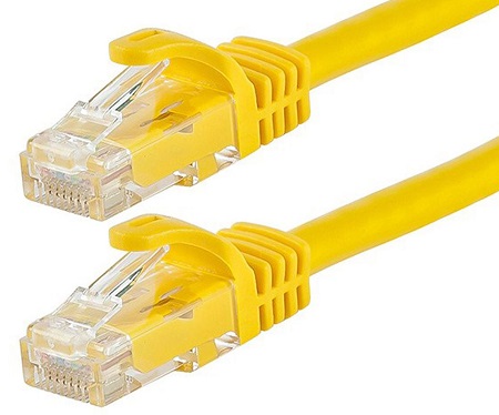 Astrotek AT-RJ45YELU6-025M, CAT6 Cable 25cm/0.25m - Yellow Color Premium RJ45 Ethernet Network LAN UTP Patch Cord 26AWG-CCA PVC Jacket, 1 Year