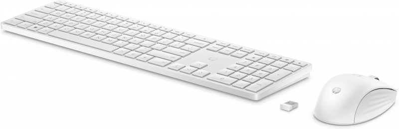 HP 4R016AA, 650 Wireless Keyboard and Mouse Combo, USB-A, White, 1 Year  Warranty