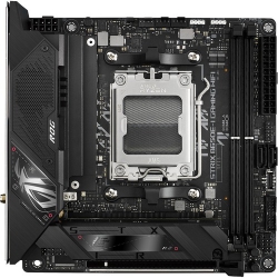 Asus ROG STRIX B650E-I GAMING WIFI, Mini-ITX, AMD AM5, 2xDDR5, 2xM.2+2xSATA 6Gb/s, 1xPCle, RAID, 1xHDMI, 1xDP Type C, GbE LAN, Wireless AX+Bluetooth, 6xUSB3.0, 2xUSB2.0, Aura Sync