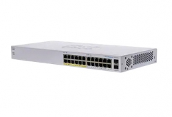 Cisco CBS110-24PP-AU, Business Ethernet Switch, 100W, 24x GbE PoE Port, 2xSFP Port, Unmanaged, Modular, 2 Layer, Rack-Mountable, Lifetime Limited Warranty