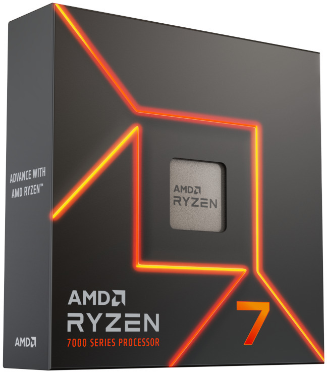 AMD 100-100000592BOX, Ryzen 7-7700, AM5 Socket, 8 Cores, 16 Threads, Base: 3.8GHz, Turbo: 5.3GHz, 32MB Cache, TDP: 65W, 3 Year Warranty