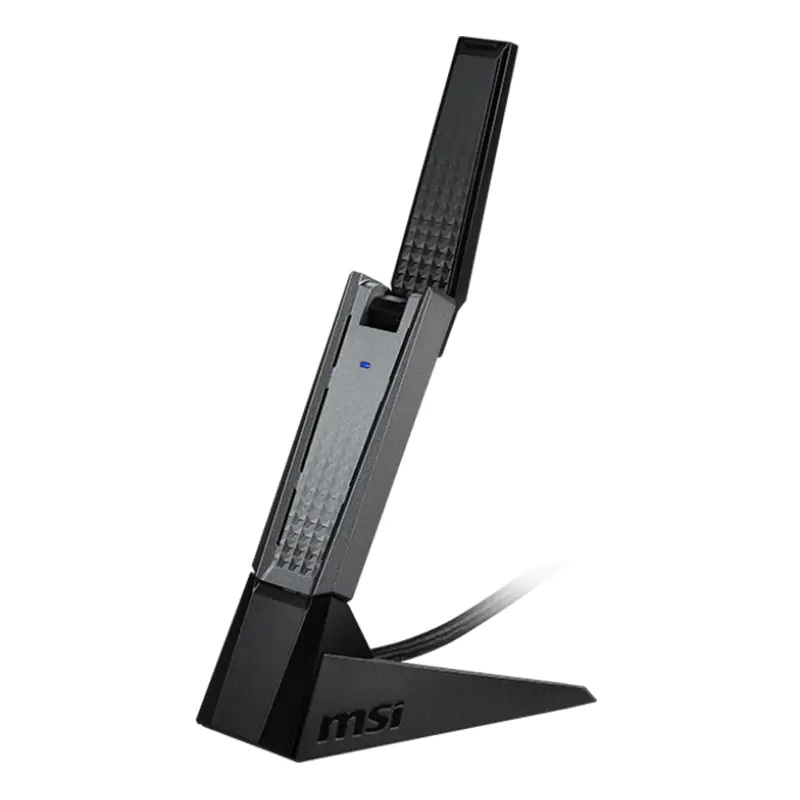 MSI GUAX18, AX1800 WiFi USB Adapter, MU-MIMO, OFDMA, Wireless AX, 3 Year Warranty