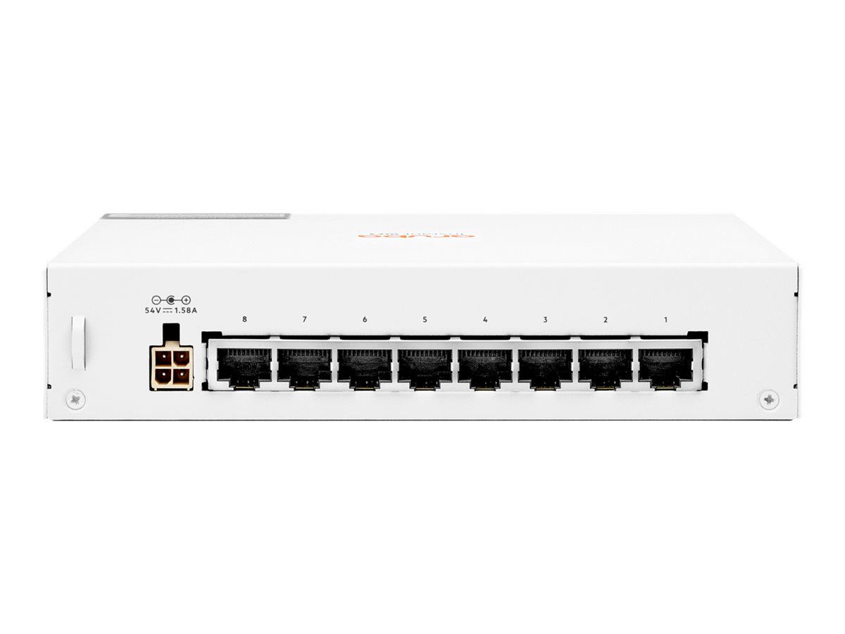 Aruba R8R46A, Instant On 1430  Unmanaged PoE Switch, 8x Gigabit RJ45 PoE Ports, PoE Budget: 64W, Limited Lifetime Warranty
