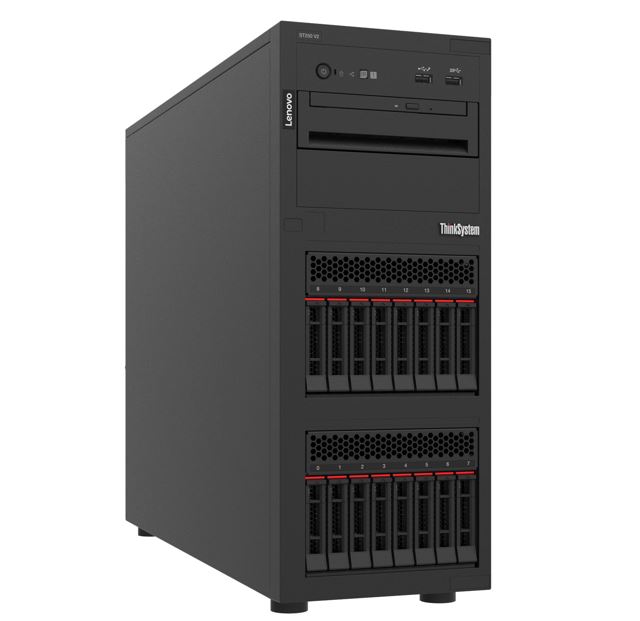 Lenovo 7D8FA00RAU, ThinkSystem ST250 V2, Intel Xeon E-2356G 6C 3.2GHz 80W 1x16GB 2Rx8 SW RD 1x550W XCC Enterprise, 3 Year