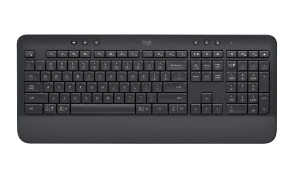 Logitech 920-010955, K650 Signature Keyboard, Wireless+Bluetooth, Black, 1 Year Warranty