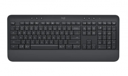 Logitech K650 Signature Keyboard, Wireless+Bluetooth, Black