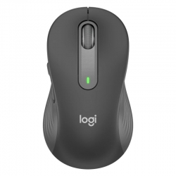 Logitech 910-006247, Signature M650 Large Wireless Mouse, Bluetooth, 4000 dpi, 5 Programmable Buttons, USB, Graphite, 1 Year Warranty