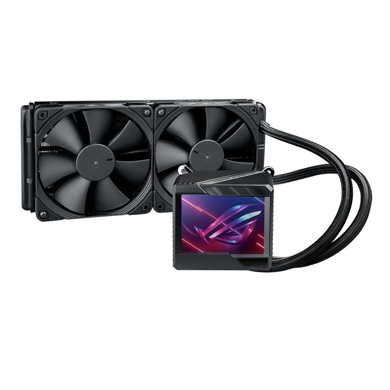 Asus ROG RYUJIN II 240, AIO Liquid CPU Cooler, Size: 2x120mm Fan, Socket: Intel LGA 1700/1200/115x/2011/2011-3/2066, AMD AM5/AM4/TR4, Black, 6 Year Warranty