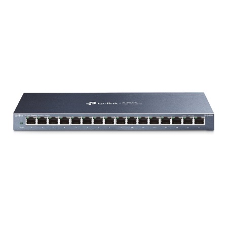 TP Link TL-SG116P, JetStream Desktop Switch, 16xGbE PoE+ Port, 120W, 5 Year Warranty