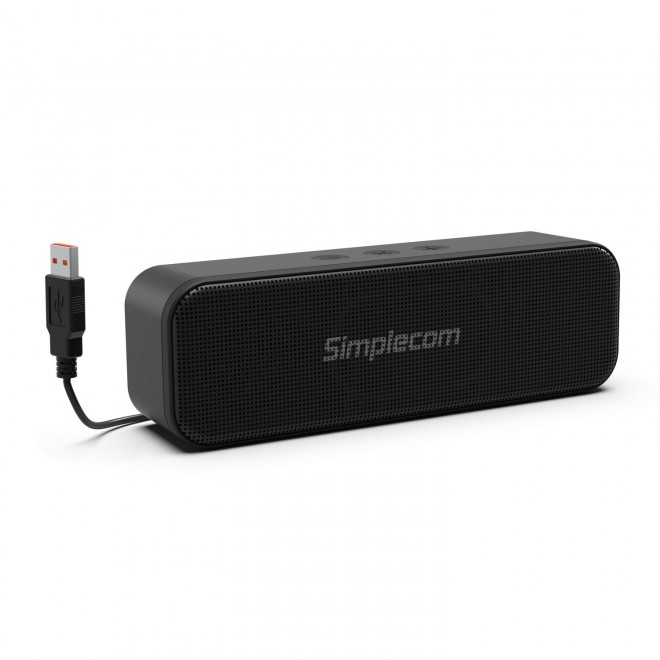 Simplecom UM228, Portable Soundbar Speaker, Stereo, USB, Black, 1 Year Warranty