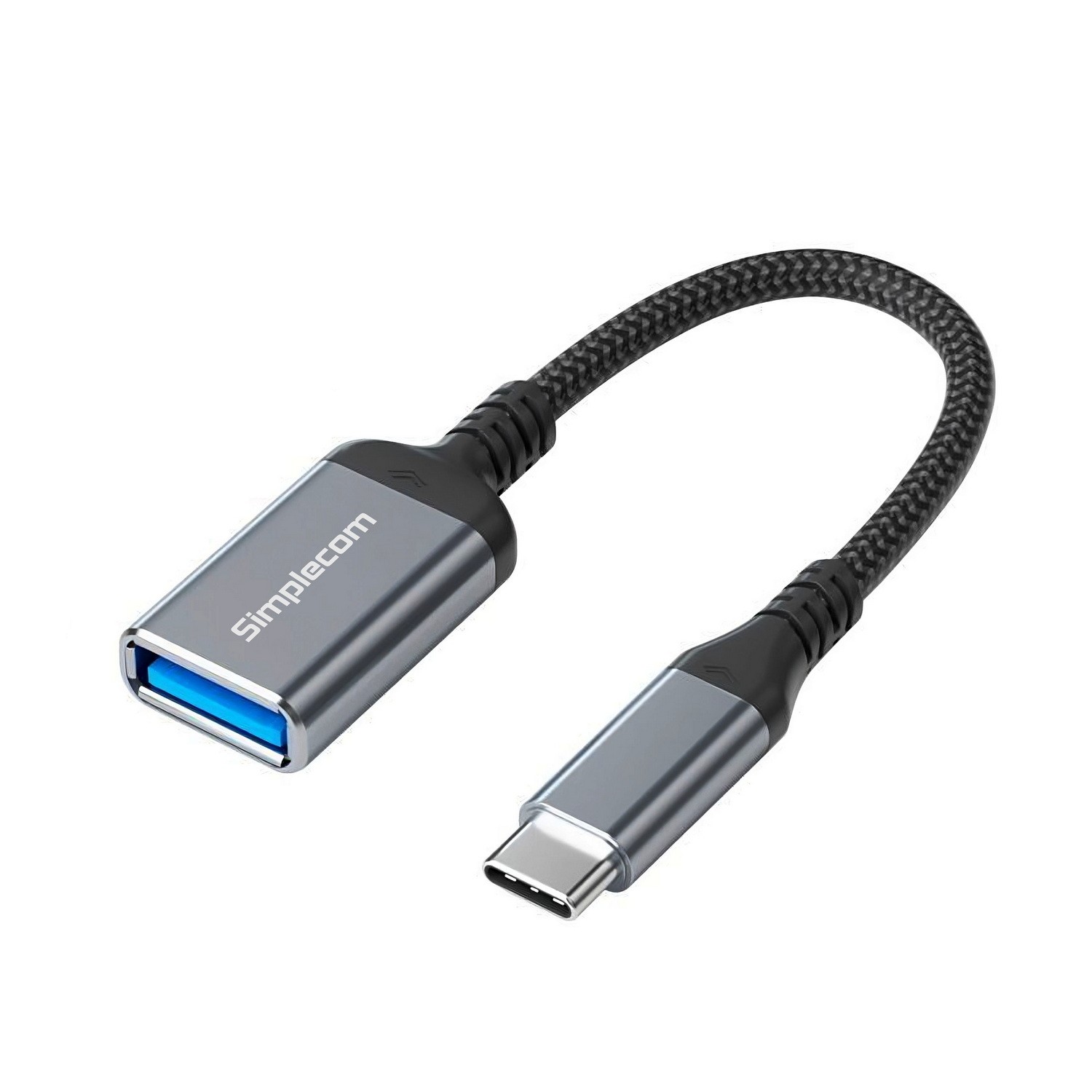Simplecom CA131, USB-C Male to USB-A Female OTG Adapter Cable, Length: 15cm, 1 Year Warranty