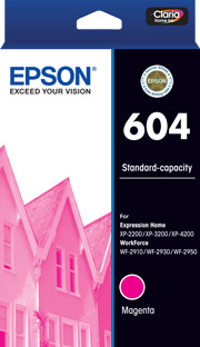 Epson C13T10G392, 604 Meganta  Ink Cart, Yield 150 Pages