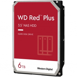 Western Digital Red Plus, 6TB, 3.5", SATA 6Gb/s, 5400RPM