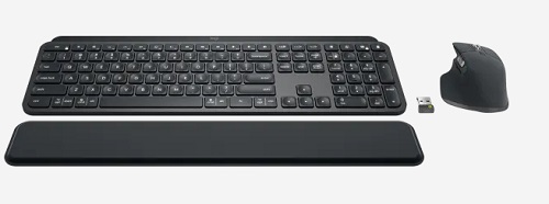 Logitech 920-010937, MX Keyboard and Mouse Combo, 108Keys, Wireless+Bluetooth, USB, Black, 2 Year Warranty