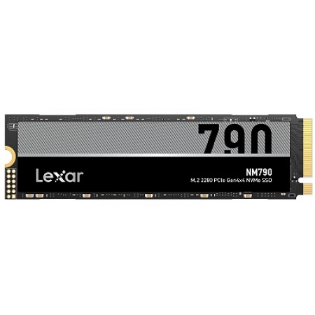 Lexar LNM790X004T-RNNNG, NM790, 4TB, M.2 NVMe, PCIe4.0, 3000TBW, Read Speed: Up to 7400MB/s, Write Speed: Up to 6500MB/s, 5 Year Warranty