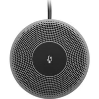 Logitech 989-000405, Expansion Microphone for MeetUp ConferenceCam,Mono, Wideband, Noise Canceling, LED Indicator, Hear clearly up to 4.2 meters, Microphone Mute Button, 6 meters cable length