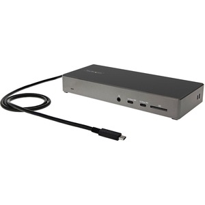 StarTech DK31C2DHSPD, Triple 4K Monitor USB-C Docking Station, 100W, 1xHDMI, 2xDP, 1xSD Card, 6xUSB Ports, 1xRJ-45, Wired, 3 Year Warranty